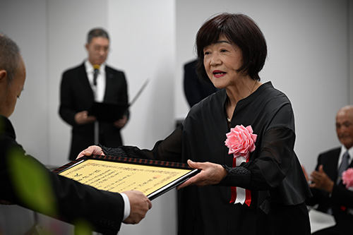 長年母子保健推進員として活躍された大草さん