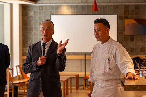 藤木シェフと猪鹿工房想の増野さん