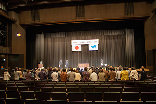 令和7年度長門市民生児童委員委嘱状伝達式・退任式の様子