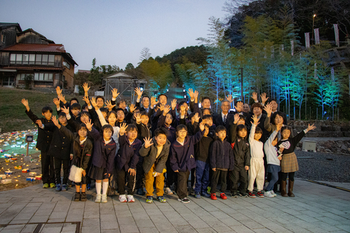 点灯開始の様子