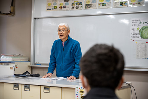山田館長による講話の様子