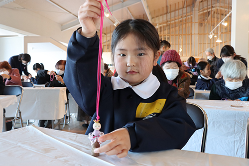 オリジナルの「防災笛」が完成