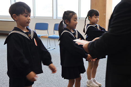 新１年制へ寄贈