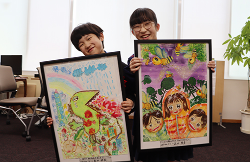 森田さんが受賞した読書感想画