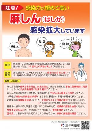 麻しんリーフレット画像2（厚労省）