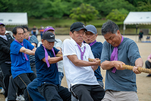 綱引きの様子