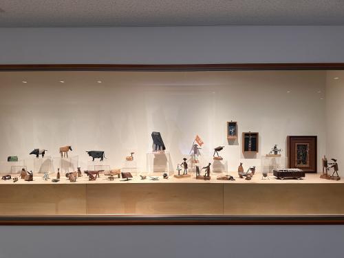 館内には香月画伯の作ったおもちゃも展示