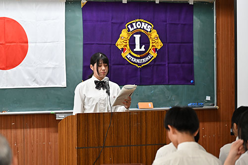 語り部のリーダーの泉香帆さん