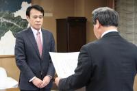 長門市観光戦略推進会議会長を退任する山本時博さん