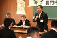 キャンプ地招致へ施設整備などしっかり対応していきたいとあいさつ