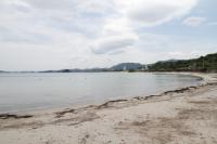 「只の浜海水浴場」は、長門市西深川の国道191号線沿いにある遠浅の海水浴場