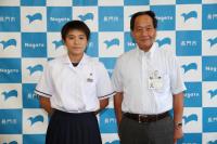「第39回全国JOCジュニアオリンピックカップ夏季水泳競技大会」に出場する石川一葉さん