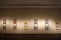 欧州遊学のお土産用として白いハンカチに描いた作品