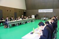 山陰道の早期実現に向け、関係者約50人が出席
