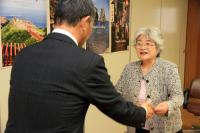 総務大臣からの感謝状が伝達された