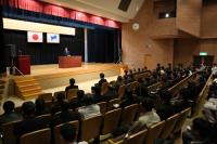 長門市中央公民館で行われた公務始め式