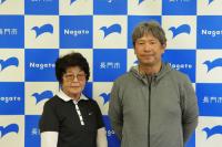 全国大会に出場する小野純司さん(右)、村岡良子さん(左)