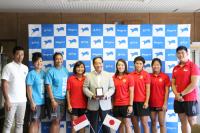 シンガポール選抜選手団は、市内各地で開催されるイベントに出席し国際交流を楽しむとのこと
