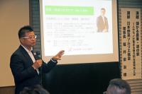 日本野菜ソムリエ協会の福井栄治理事長が儲かる農業・道の駅について講演