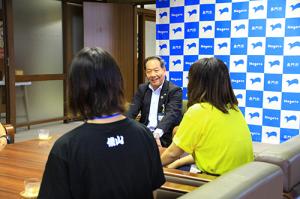 「俵山での経験をプラスにし、将来の何かのきっかけとして欲しい」と大西市長