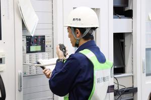 全館一斉放送で訓練がスタート