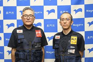 谷医師(左)と浦野技師(右)